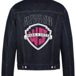 If You See Da Police Biker Denim Jacket