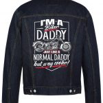I'm A Biker Daddy Biker Denim Jacket