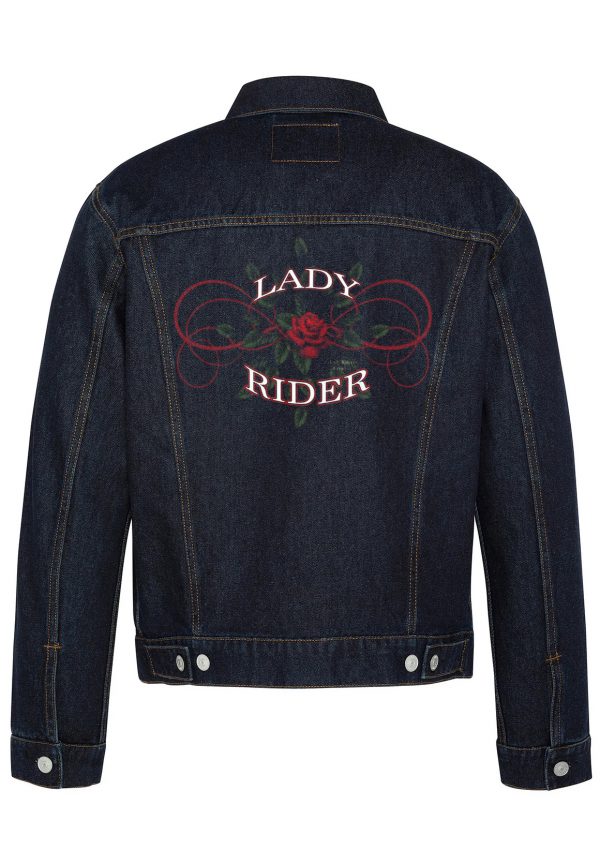 Lady Rider Biker Denim Jacket | Swag Shirts