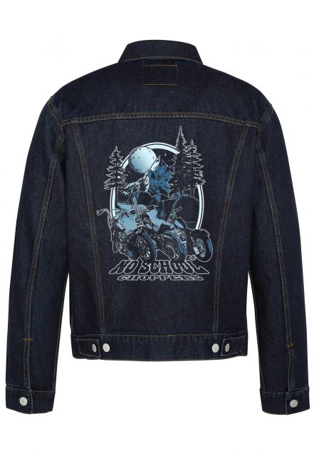 No School Choppers Biker Denim Jacket