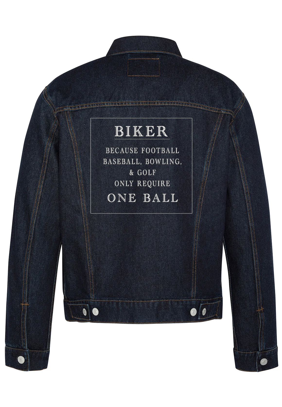 One Ball Biker Denim Jacket