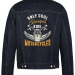 Only Cool Grandpas Ride Motorcycles Biker Denim Jacket