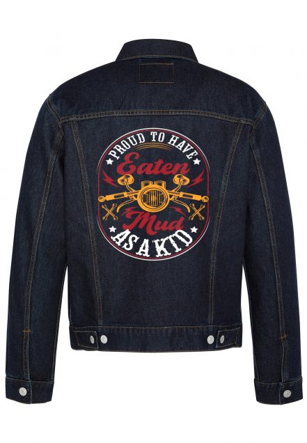 Proud To Have Eaten Mud As A Kid Biker Denim Jacket