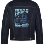Therapy Is Expensive Biker Denim Jacket