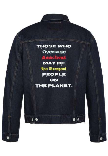 Those Who Overcome Addictions May Be Biker Denim Jacket