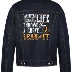 When Life Throws You A Curve Biker Denim Jacket1
