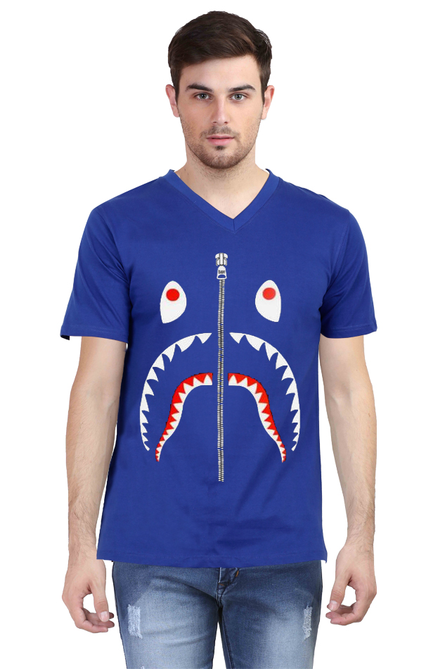 BAPE Shark V Neck T-Shirt - Image 2