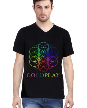Coldplay V Neck T-Shirt