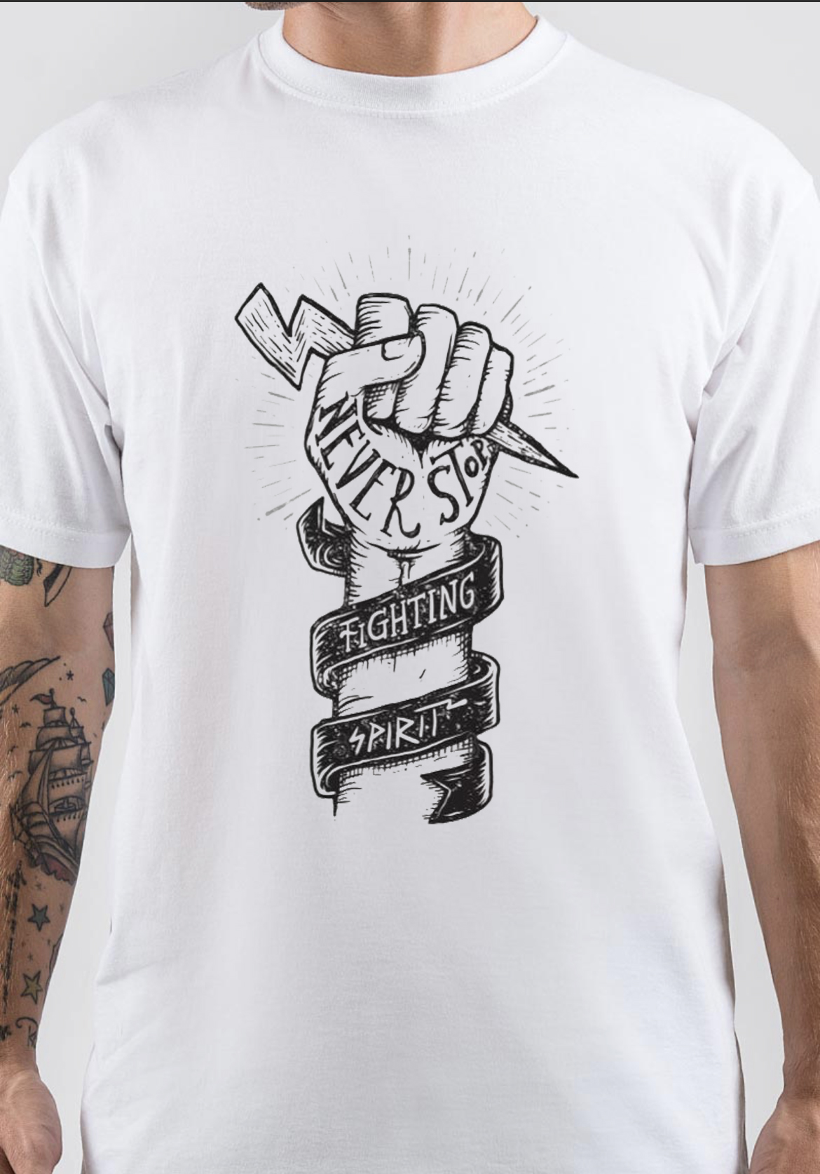 Fighting Spirit T-Shirt And Merchandise