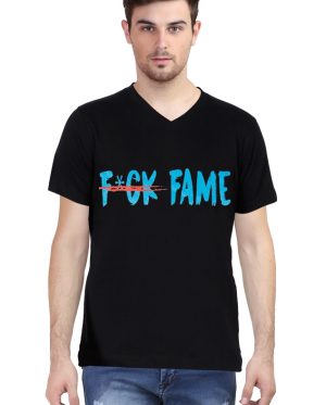 Fuck Fame V Neck T-Shirt