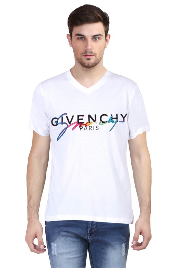 Givenchy Paris V Neck T-Shirt