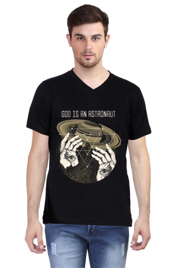 God Is An Astronaut V Neck T-Shirt