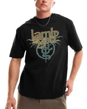 Lamb Of God Black Oversized T-Shirt