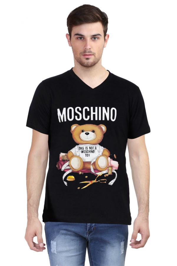 Moschino V Neck T-Shirt