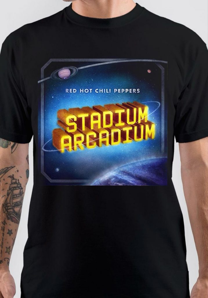 Red Hot Chili Peppers Stencil Logo Ufficiale Merce T-Shirt M/L/XL