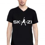 Skazi Band Personalised V Neck T-Shirt