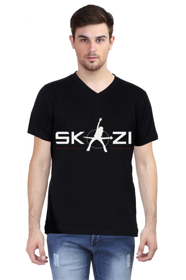 Skazi Band Personalised V Neck T-Shirt