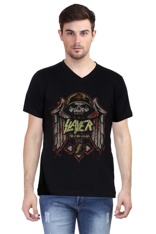 Slayer V Neck T-Shirt