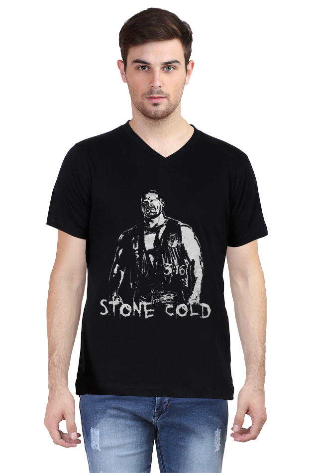 Stone Cold V Neck T-Shirt | Swag Shirts