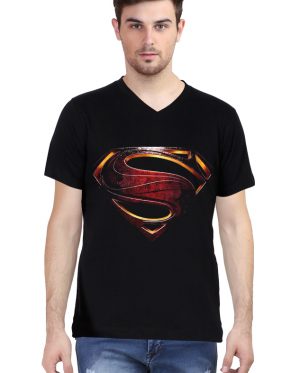 Superman V Neck T-Shirt