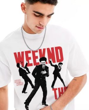 The Weeknd White Oversized T-Shirt