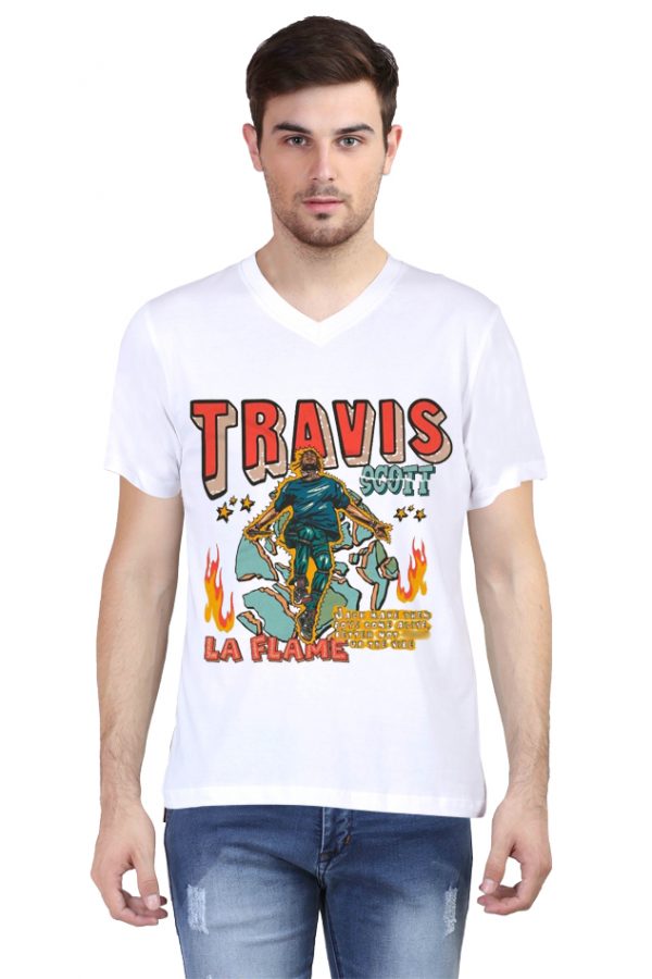 Travis Scott V Neck T-Shirt