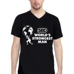 World’s Strongest Man V Neck T-Shirt