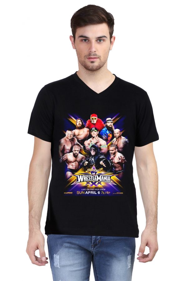 WrestleMania XXX V Neck T-Shirt