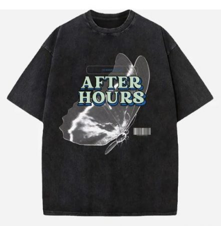 AFTER HOURS Acid Wash Oversized T-Shirt