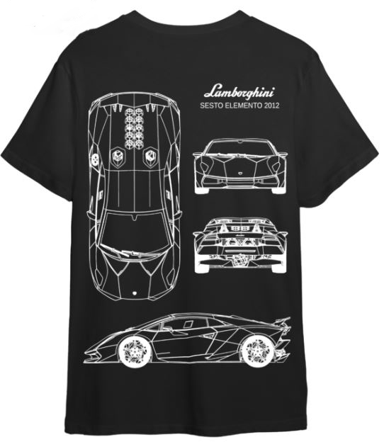 Lamborghini Oversized T-Shirt - Image 3