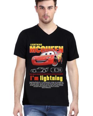 Lightning McQueen V Neck T-Shirt