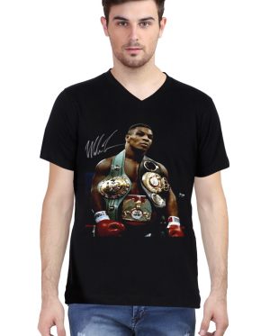 Mike Tyson Champion V Neck T-Shirt