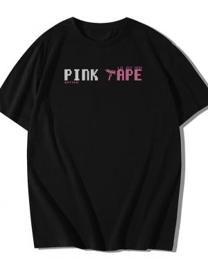 Pink Tape Oversized T-Shirt