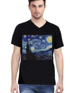 The Starry Night V Neck T-Shirt