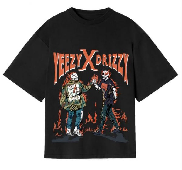 Drizzy Emblems Yeezy X Drizzy Oversized T-Shirt | Swag Shirts