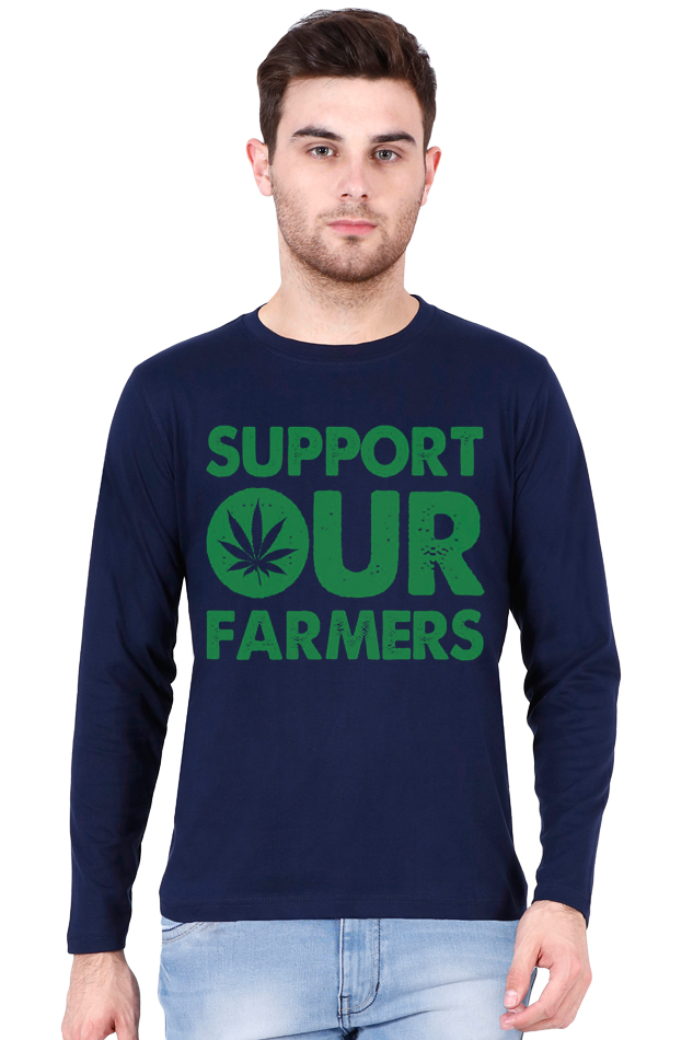 Support Our Farmers Full Sleeve T-Shirt - Image 3