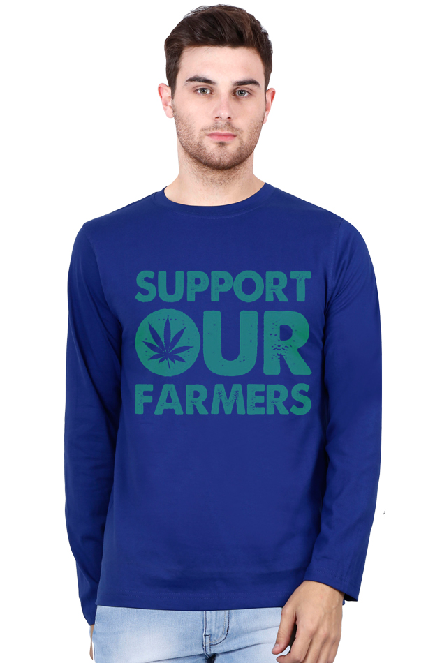 Support Our Farmers Full Sleeve T-Shirt - Image 2
