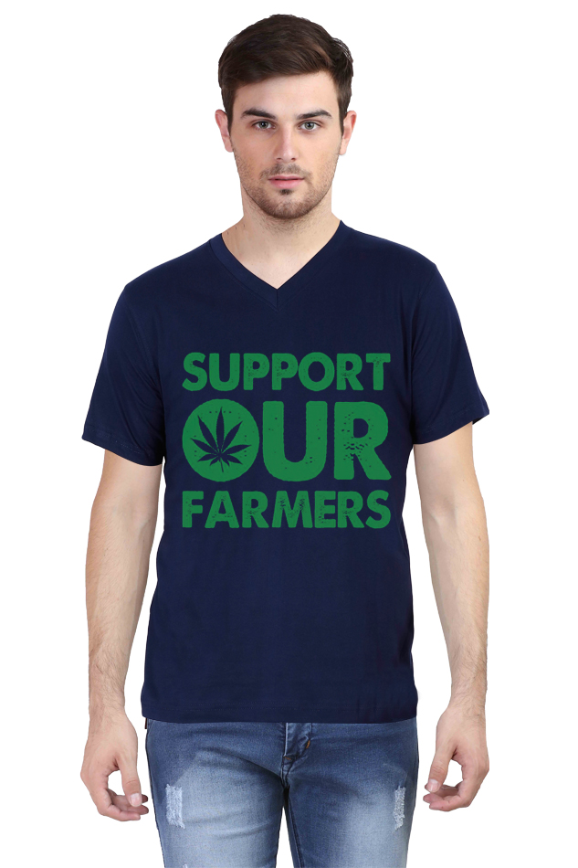 Support Our Farmers V Neck T-Shirt - Image 4