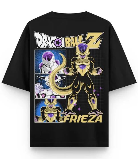 Golden Frieza Anime Oversized T-Shirt - Image 2