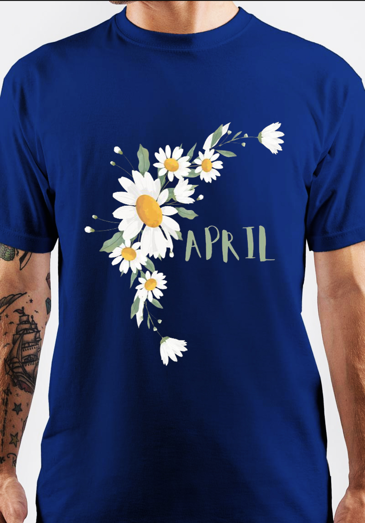 April Month Flower Classic T-Shirt - Image 4