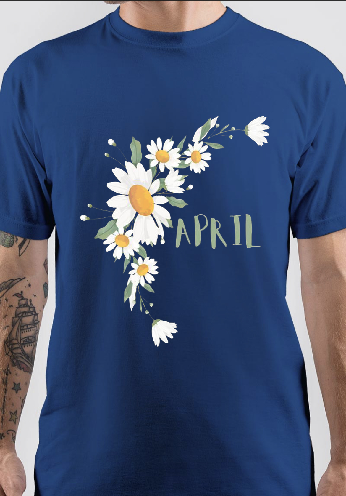 April Month Flower Classic T-Shirt - Image 3