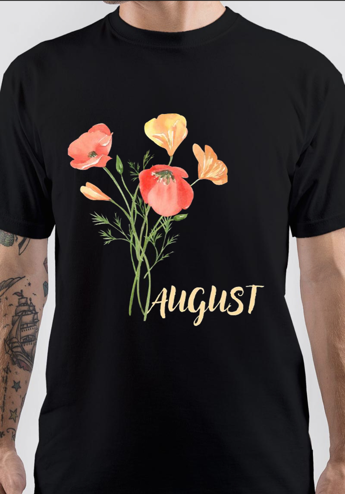 August Month Flower Classic T-Shirt