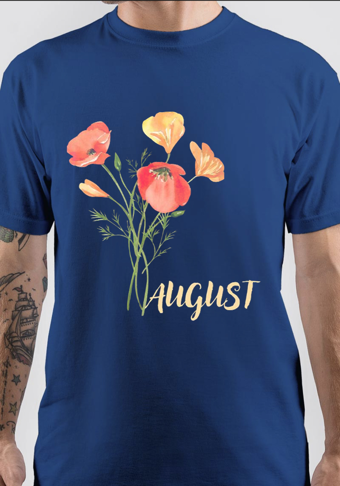 August Month Flower Classic T-Shirt