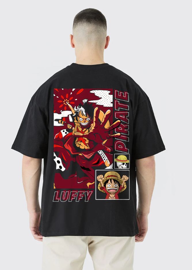 Pirate Luffy Oversized T-Shirt - Image 3
