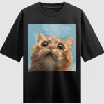 Aesthetic Cat Oversized T-Shirt1