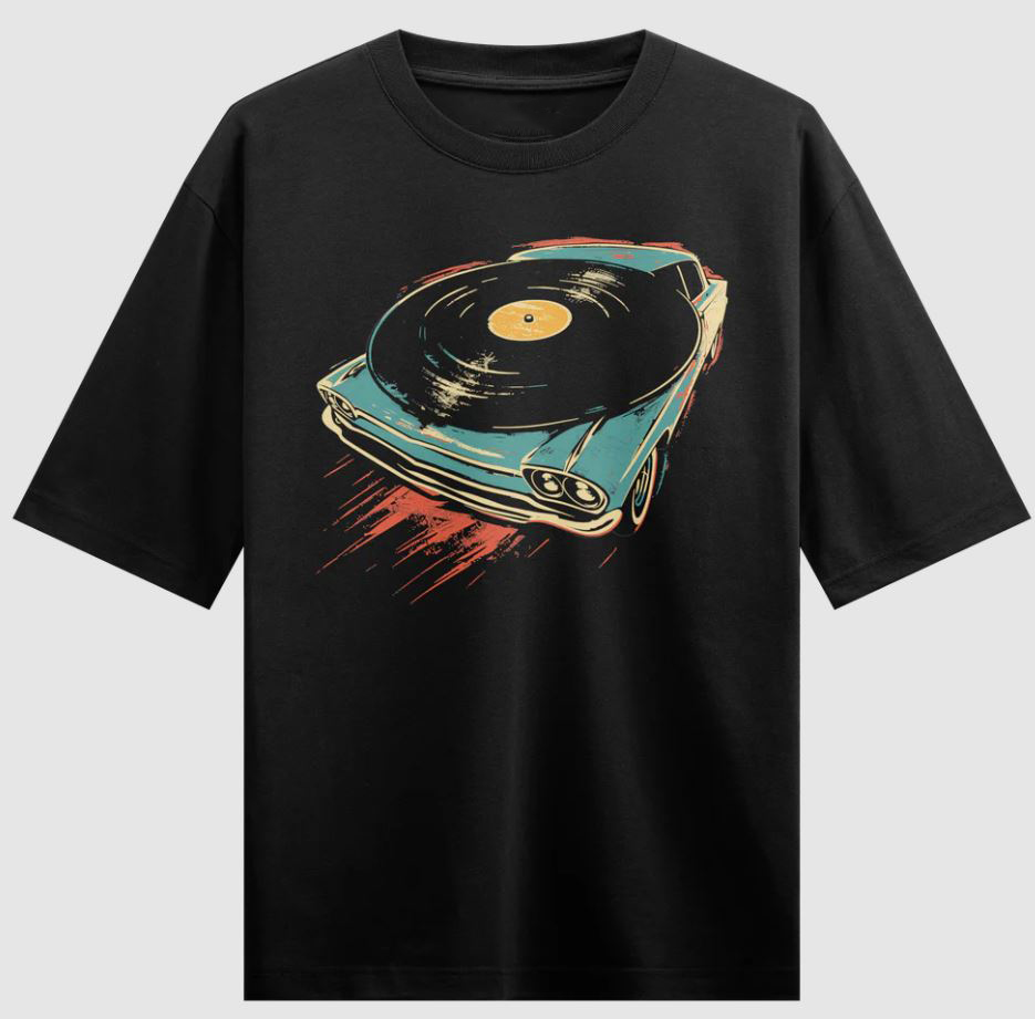VINTAGE VINYL Oversized T-Shirt