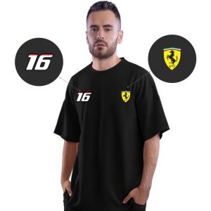 Ferrari Charles Leclerc Motorsport Oversized T-Shirt