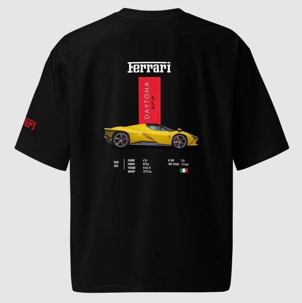 Ferrari Daytona SP3 Oversized T-Shirt - Image 2