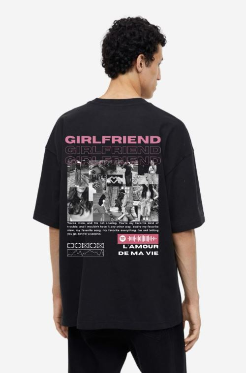 Girlfriend Real Love Oversized T-Shirt - Image 2