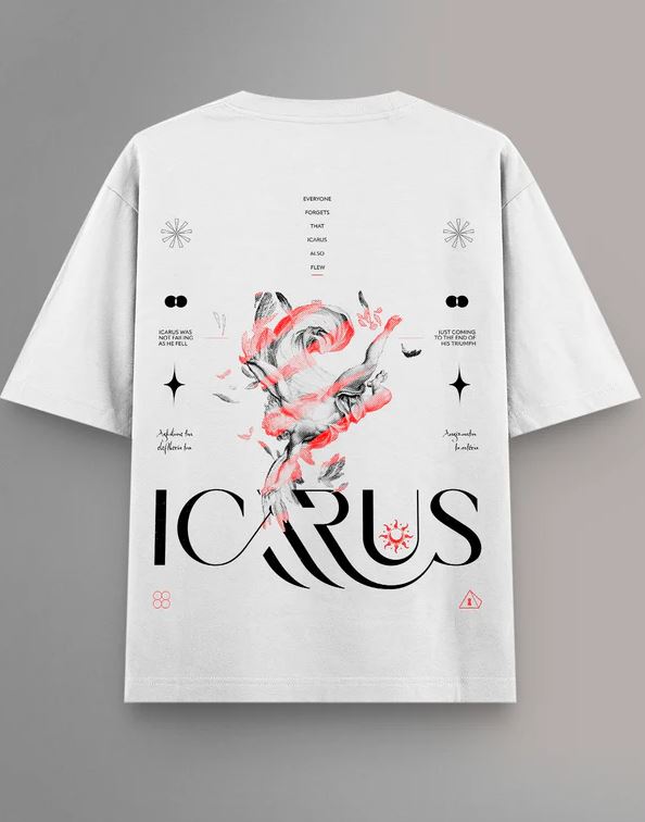 Icarus Ascent Oversized T-Shirt - Image 2